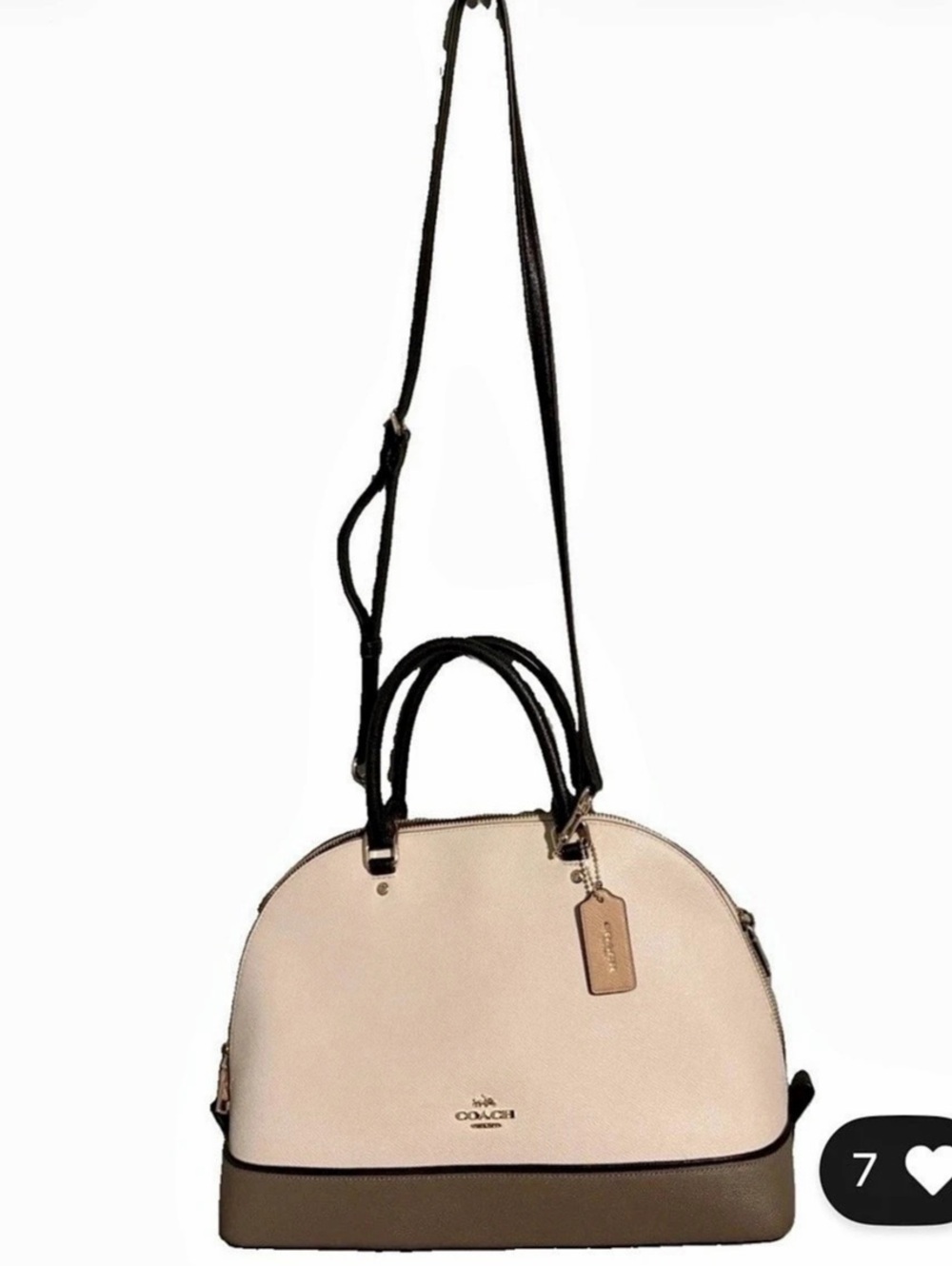 Coach Mini Sierra Satchel Beige & Brown